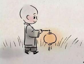 淡定小和尚坐禅图片,淡定小和尚坐禅图中的宁静世界
